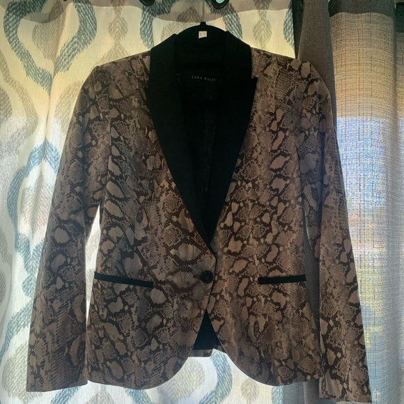 snake blazer zara